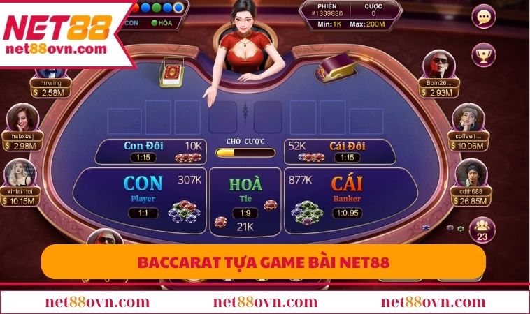 Baccarat tựa game bài NET88